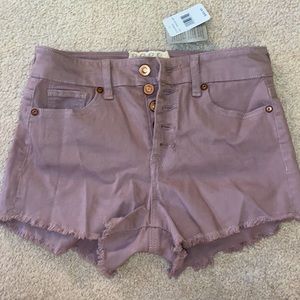 brand new purple high waisted shorts!